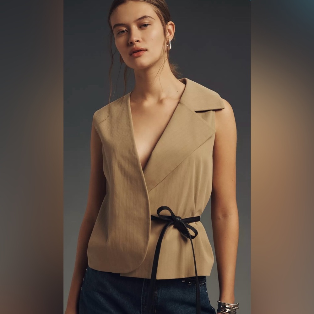 Mare Mare Sleeveless Tie Wrap blouse